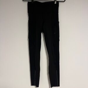 Black lululemon fast and free leggings
